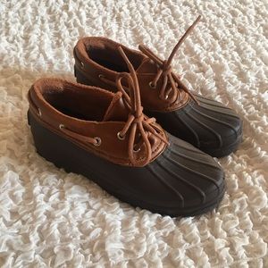 New Sperry Top Sider Brown Shoes Leather 6.5